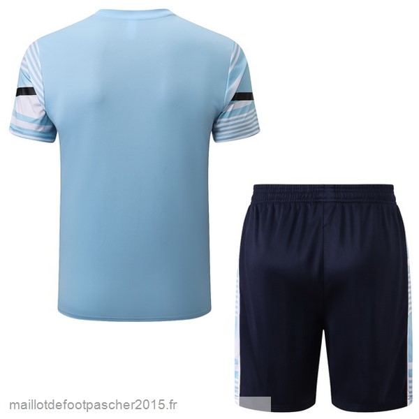 Maillot Foot Achat Entrainement Ensemble Complet Manchester City 2022 2023 I Bleu