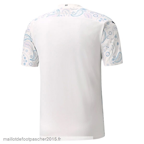Maillot Foot Achat Third Maillot Manchester City Rétro 2020 2021 Blanc