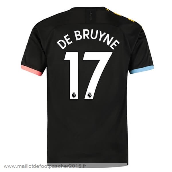 Maillot Foot Achat NO.17 De Bruyne Exterieur Maillot Manchester City 2019 2020 Noir