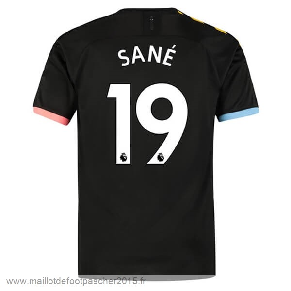 Maillot Foot Achat NO.19 Sane Exterieur Maillot Manchester City 2019 2020 Noir