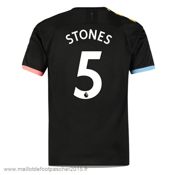 Maillot Foot Achat NO.5 Stones Exterieur Maillot Manchester City 2019 2020 Noir