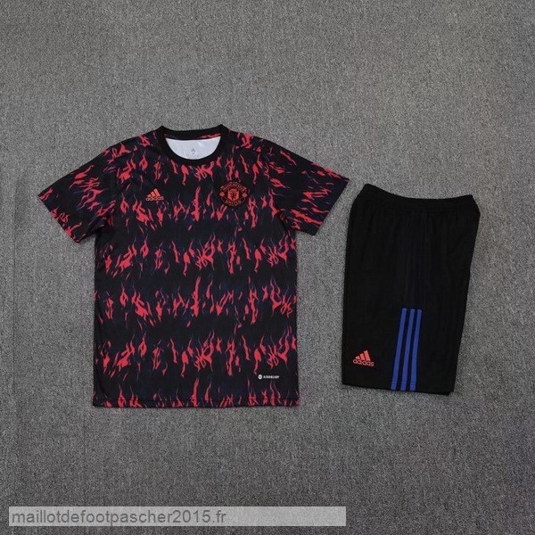 Maillot Foot Achat Entrainement Ensemble Complet Manchester United 2022 2023 Rouge I Noir