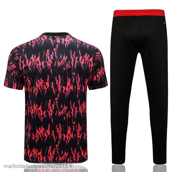 Maillot Foot Achat Entrainement Ensemble Complet Manchester United 2022 2023 Rouge Noir