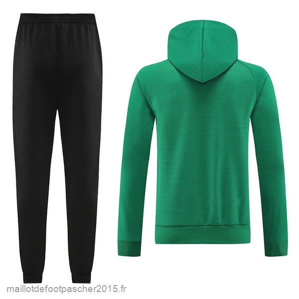 Maillot Foot Achat Ensemble Complet Sweat Shirt Capuche Mexique 2022 Vert Noir