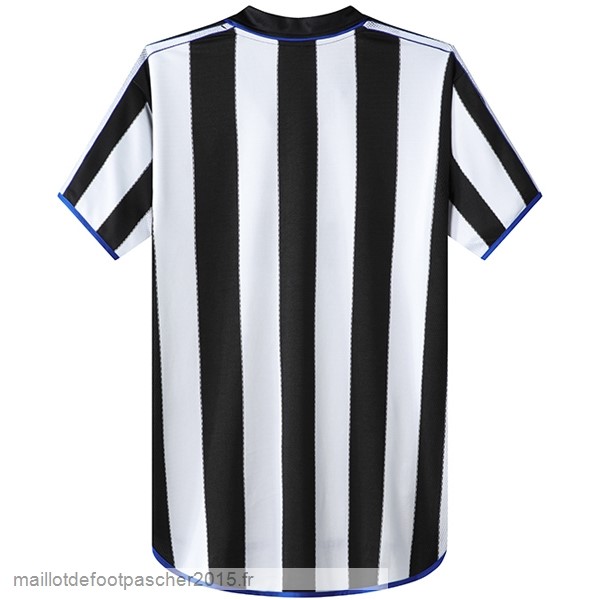 Maillot Foot Achat Domicile Maillot Newcastle United Rétro 2000 2001 Noir Blanc