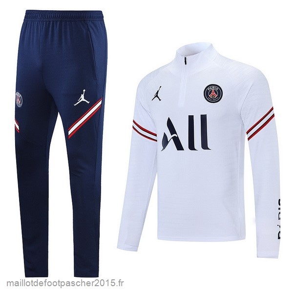 Maillot Foot Achat Ensemble Complet Sudadera Entrainement Paris Saint Germain 2022 2023 Bleu Blanc