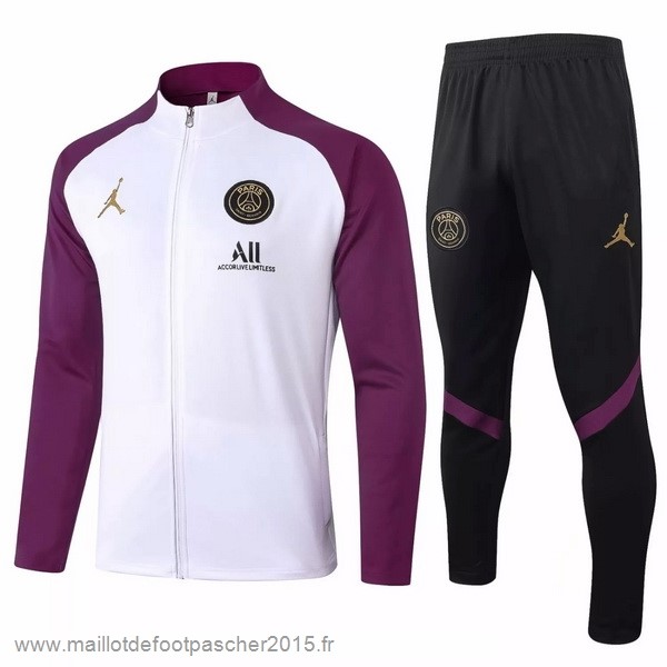 Maillot Foot Achat Survêtements Paris Saint Germain 2020 2021 Blanc Bordeaux