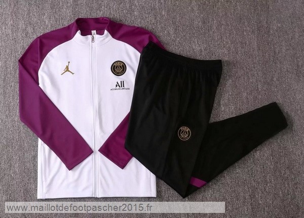Maillot Foot Achat Survêtements Paris Saint Germain 2020 2021 Blanc Bordeaux