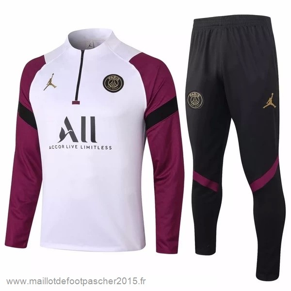Maillot Foot Achat Survêtements Paris Saint Germain 2020 2021 Blanc Bordeaux Noir