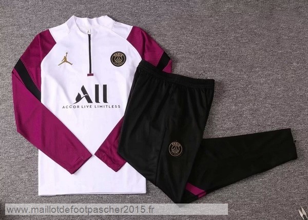 Maillot Foot Achat Survêtements Paris Saint Germain 2020 2021 Blanc Bordeaux