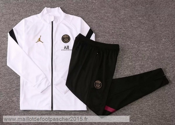 Maillot Foot Achat Survêtements Paris Saint Germain 2020 2021 Blanc Noir Rouge