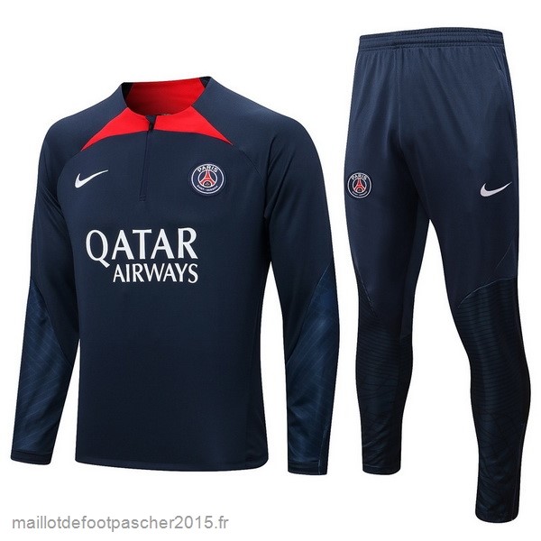 Maillot Foot Achat Survêtements Paris Saint Germain 2022 2023 Bleu Marine Rouge