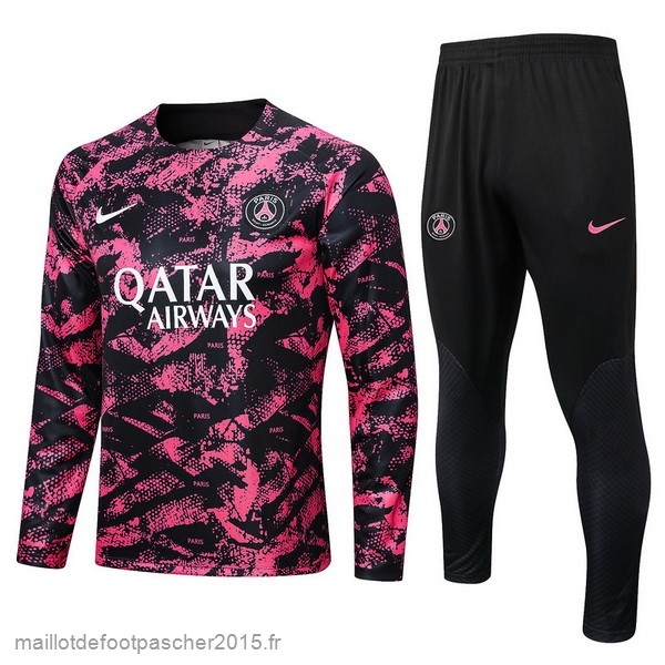 Maillot Foot Achat Survêtements Paris Saint Germain 2022 2023 Rose I Noir