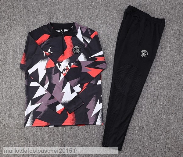 Maillot Foot Achat Survêtements Paris Saint Germain 2022 2023 Rouge Gris Noir