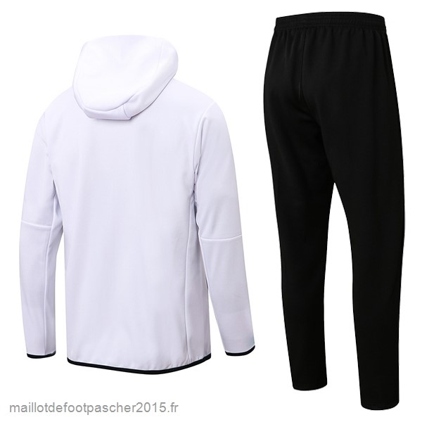 Maillot Foot Achat Sweat Shirt Capuche Paris Saint Germain 2022 2023 Blanc Noir