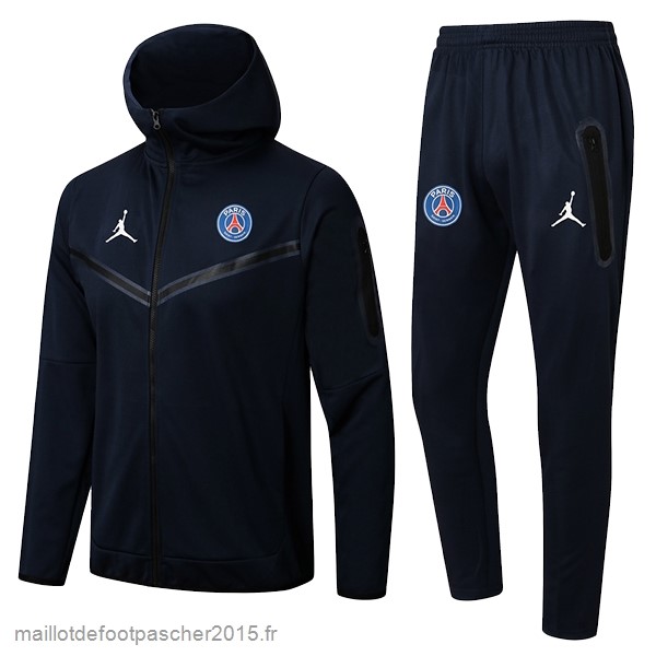 Maillot Foot Achat Sweat Shirt Capuche Paris Saint Germain 2022 2023 Bleu Marine
