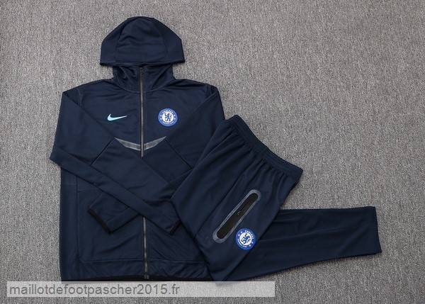 Maillot Foot Achat Sweat Shirt Capuche Paris Saint Germain 2022 2023 Bleu Marine