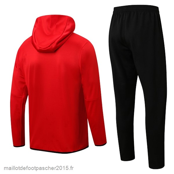 Maillot Foot Achat Sweat Shirt Capuche Paris Saint Germain 2022 2023 Rouge Noir