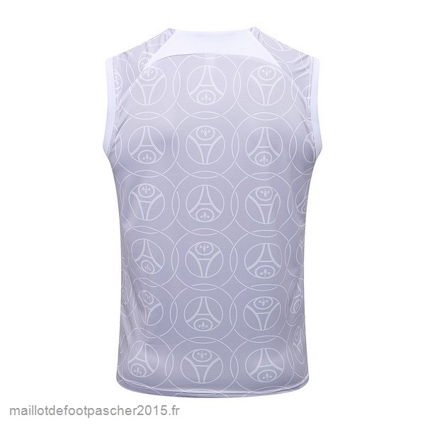 Maillot Foot Achat Entrainement Sans Manches Paris Saint Germain 2022 2023 II Blanc