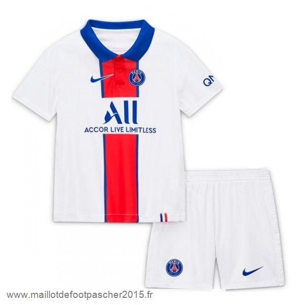 Maillot Foot Achat Exterieur Conjunto De Enfant Paris Saint Germain 2020 2021 Blanc