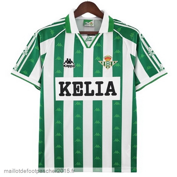 Maillot Foot Achat Domicile Maillot Real Betis Rétro 1996 1997 Vert Blanc