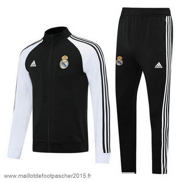 Maillot Foot Achat Survêtements Real Madrid 2020 2021 Noir Blanc