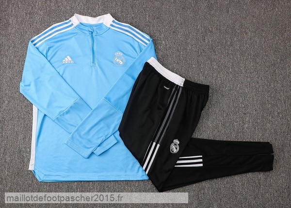 Maillot Foot Achat Survêtements Real Madrid 2021 2022 Bleu Blanc Noir