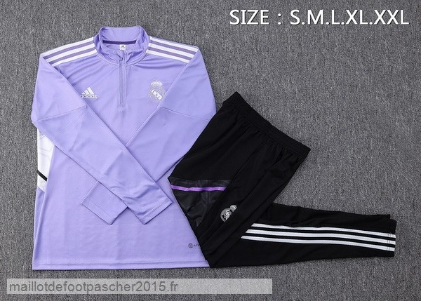 Maillot Foot Achat Survêtements Real Madrid 2022 2023 Purpura I Noir