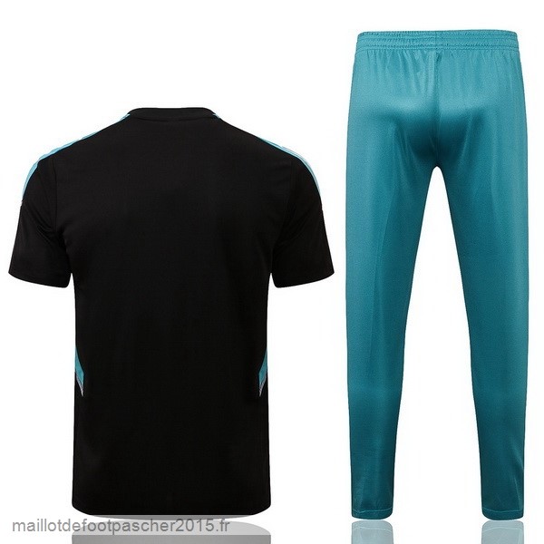Maillot Foot Achat Entrainement Ensemble Complet Real Madrid 2022 2023 Noir Vert