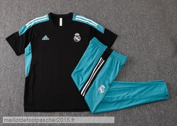 Maillot Foot Achat Entrainement Ensemble Complet Real Madrid 2022 2023 Noir Vert