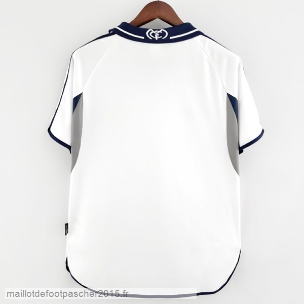 Maillot Foot Achat Domicile Maillot Real Madrid Rétro 2000 2001 Blanc