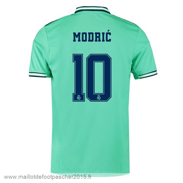 Maillot Foot Achat NO.10 Modric Third Maillot Real Madrid 2019 2020 Vert