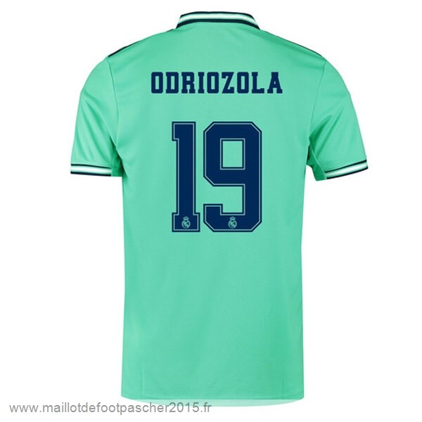 Maillot Foot Achat NO.19 Odriozola Third Maillot Real Madrid 2019 2020 Vert