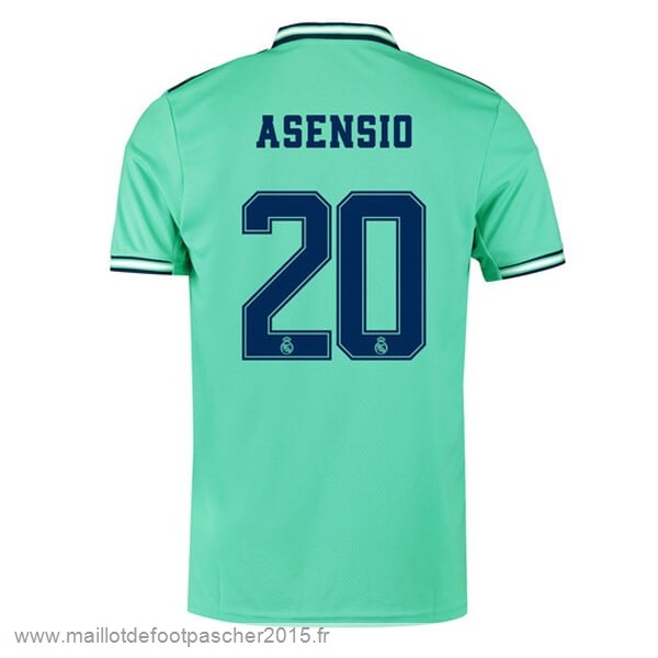 Maillot Foot Achat NO.20 Asensio Third Maillot Real Madrid 2019 2020 Vert
