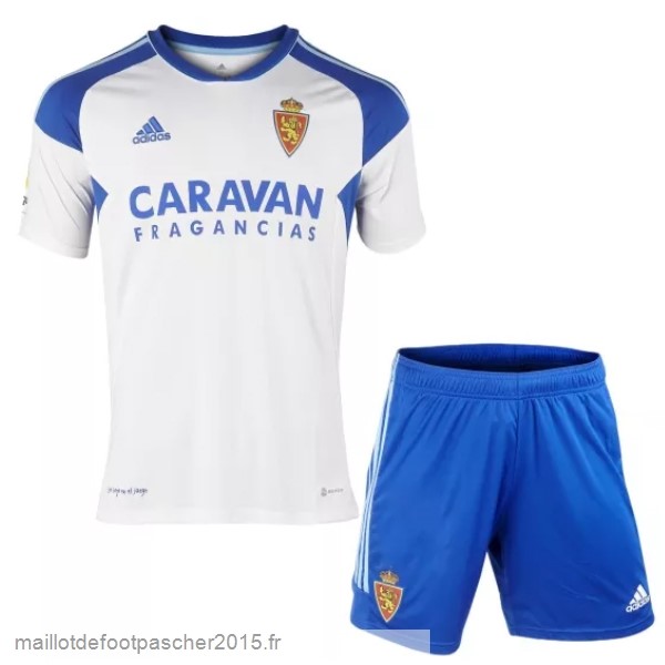 Maillot Foot Achat Domicile Conjunto De Enfant Real Zaragoza 2022 2023 Blanc Bleu