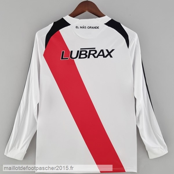 Maillot Foot Achat Domicile Manches Longues River Plate Rétro 2009 2010 Blanc
