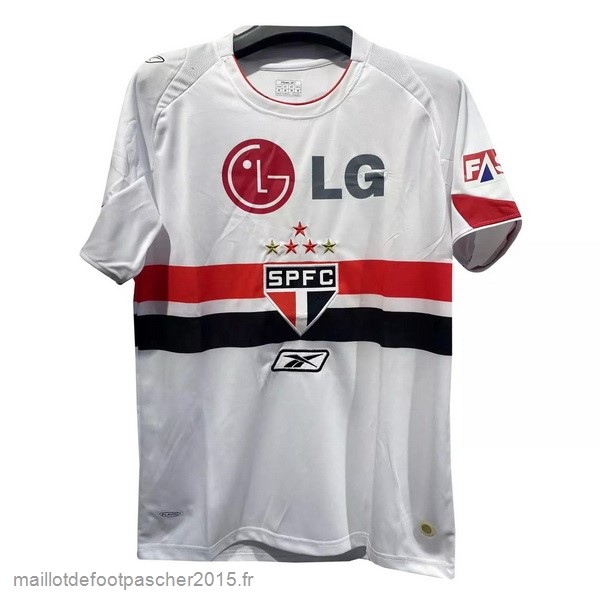 Maillot Foot Achat Domicile Maillot São Paulo Rétro 2007 2008 Blanc