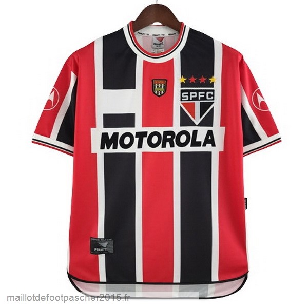 Maillot Foot Achat Exterieur Maillot São Paulo Rétro 2000 Rouge Noir