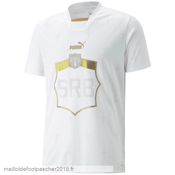 Maillot Foot Achat Thailande Exterieur Maillot Serbie 2022 Blanc