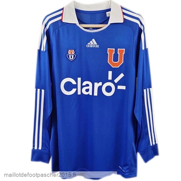 Maillot Foot Achat Domicile Manches Longues Universidad De Chili Rétro 2011 Bleu