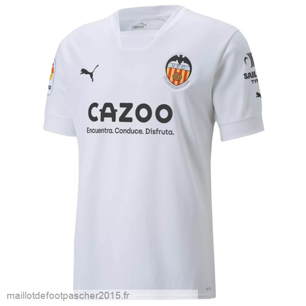 Maillot Foot Achat Thailande Domicile Maillot Valencia 2022 2023 Blanc
