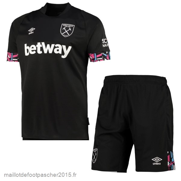 Maillot Foot Achat Exterieur Conjunto De Enfant West Ham United 2022 2023 Noir