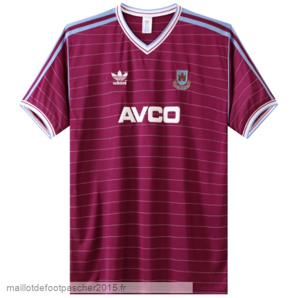 Maillot Foot Achat Domicile Maillot West Ham United Rétro 1986 Rouge