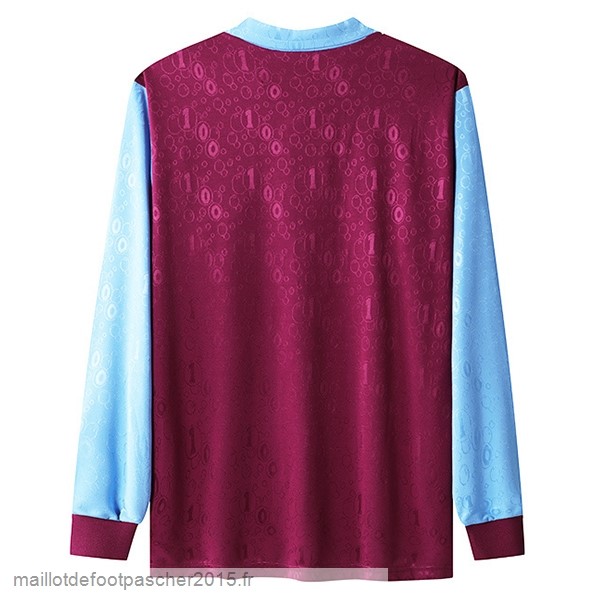 Maillot Foot Achat Domicile Manches Longues West Ham United Rétro 1995 1997 Rouge