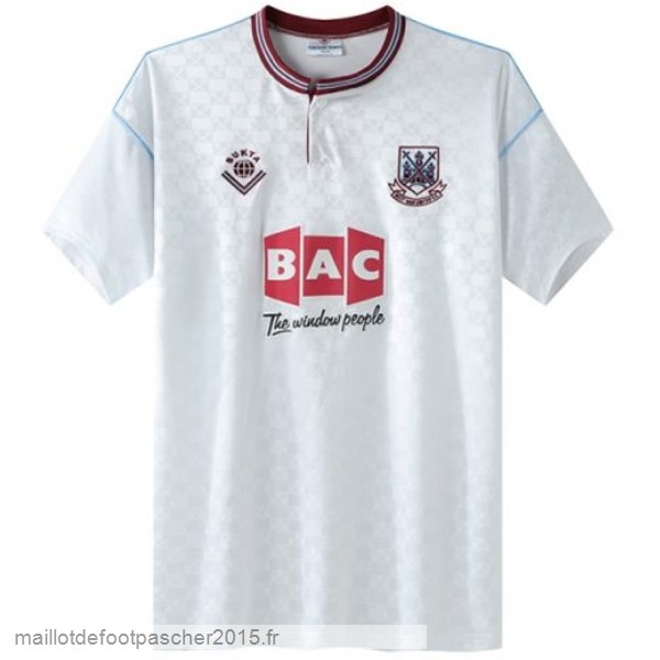 Maillot Foot Achat Exterieur Maillot West Ham United Rétro 1989 1990 Blanc