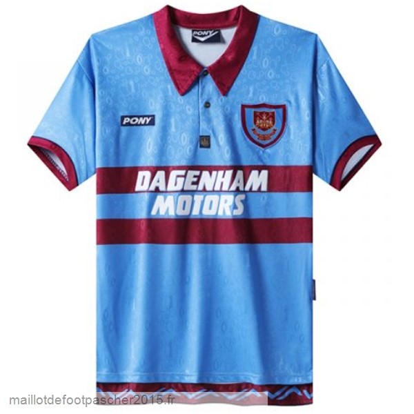 Maillot Foot Achat Exterieur Maillot West Ham United Rétro 1995 1997 Bleu