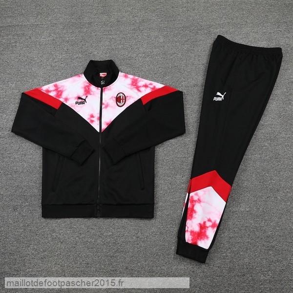 Maillot Foot Achat Survêtements AC Milan 2022 2023 Noir Rouge