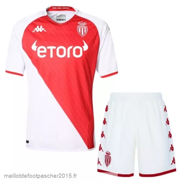 Maillot Foot Achat Domicile Conjunto De Enfant AS Monaco 2022 2023 Blanc Rouge