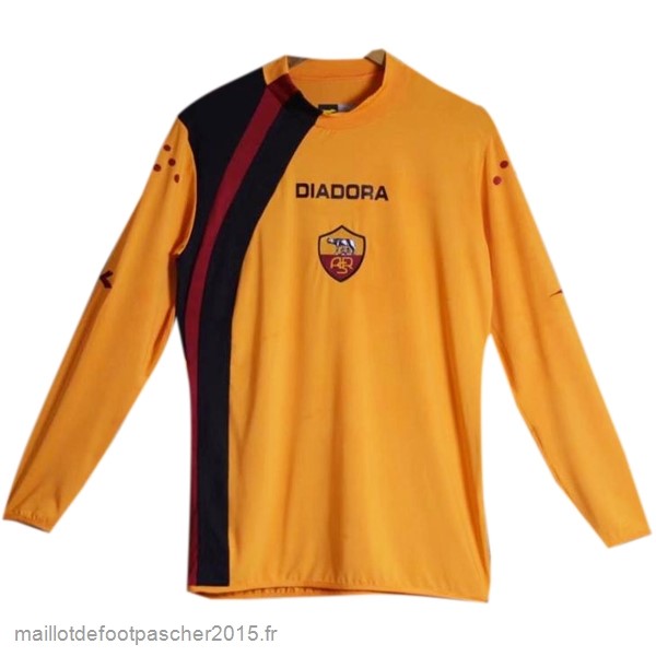 Maillot Foot Achat Third Maillot Manches Longues As Roma Rétro 2005 2006 Jaune
