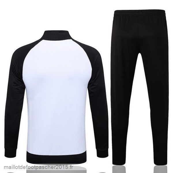 Maillot Foot Achat Ensemble Complet Ensemble longue fermeture éclair vêtements De Sport Allemagne 2022 Blanc Noir